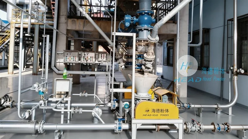 Phương pháp vận chuyển bằng khí nén với bột talcum
