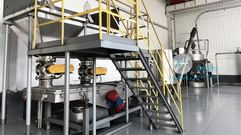 Phương pháp vận chuyển bằng khí cho bột canxi cacbonat nặng