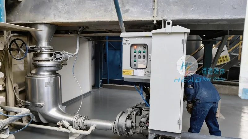 Phương pháp vận chuyển bột hợp kim bằng khí nén