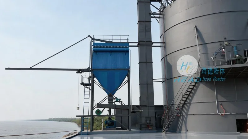 Ví dụ về hệ thống truyền chất bột lấp đầy pin lithium trong đường ống khép kín tại Hanover, Đức