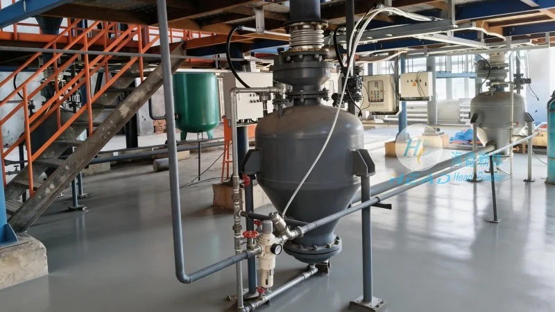 Bột chống lửa hydroxit magiê, phương thức vận chuyển bằng khí nén