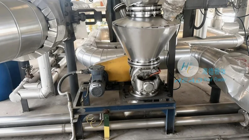 Phương pháp vận chuyển bằng khí nén cho bột polyimide