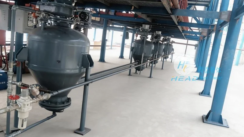 Phương pháp vận chuyển khí cho bột đá phốt phát