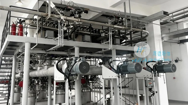 Phương pháp vận chuyển khí để sản xuất bột chất kích thích