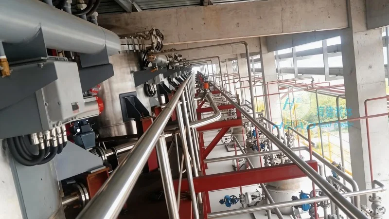 Phương pháp vận chuyển bằng khí nén với bột sắt